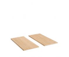 AC Design Furniture Colonna - Set di 2 mensole in Rovere