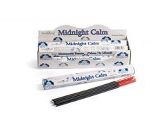 STAMFORD INC 37528 Midnight Calm Incenso, 20 Bastoncini x 6 Confezioni, Nero, Taglia Unica