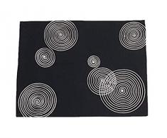 Duffi Home Runner da Tavolo, Nero, 30 x 40 cm