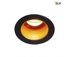 SLV Triton Mini DL - Faretto LED da incasso per interni, 2700 K, 15Â°, alluminio, 0 W, colore: Nero/Oro