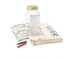 Uova Victoria 3 camere 100 per Cento di Vetro Greggio Vaso Kilner Cotone Organico Trasparente