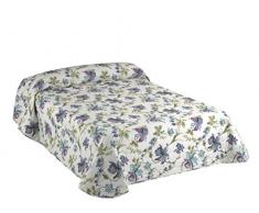 Viantala Trevi 102Â âÂ Coperta Trapuntata Letto 135, Cotone, Lilla e Bianco.