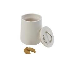 T&G Woodware T & G Milan Biscottiera con Fodera in Un Latte Finish. D152MMXH195Â MM