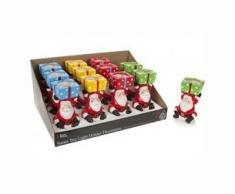 PMS 12,5 cm Babbo Natale portacandele Decorazione 12 in PDQ 4ASST