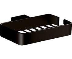 Gedy Lounge Portasapone, cromall, Nero, Taglia Unica