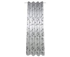 Home Fashion Tenda ad Occhielli, Tessuto, Grau, 245 x 140 cm