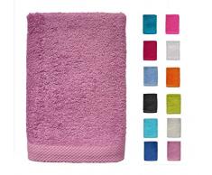 DHestia - Set di Asciugamani da Bagno e Doccia, in Cotone 100%, 500 g/m², Colori e Misure Grandi, 50 x 100 cm, Confezione da 3