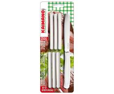 Kaimano KDN041809W Dinamik Coltelli Bistecca, Acciaio Inossidabile, Bianco, 9 unità