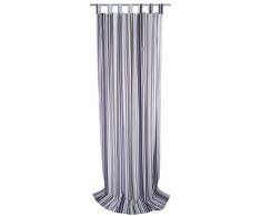 Tom Tailor T-Fine Lines - Tenda con Passanti, Tessuto Decorativo, 135 x 255 cm, Colore: Lilla