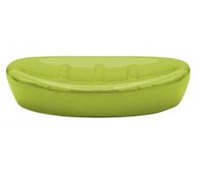 RIDDER Belly - Portasapone in Ceramica, Colore: Verde 13 x 9 x 2,8 cm