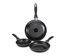 San Ignacio Q2994 - Set di 3 padelle in alluminio pressato a induzione