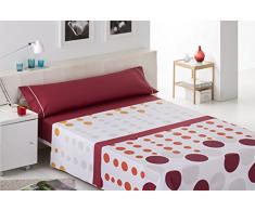 Artemur Selene-Set di Biancheria da Letto 150 cm Rosso
