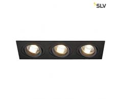 SLV, Luce da incasso, forma rettangolare, incl. molle a clip, GU10