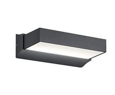 Trio Leuchten Cuando - Lampada da parete per esterni, in alluminio, 11 W, colore: Antracite