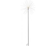 Star Firework Outdoor - Lampada da giardino, in metallo, nero, 110 x 36 cm