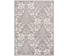 benuta - Tappeto per Interni ed Esterni Summer Grigio, 133 x 190 cm, Tappeto Moderno per Salotto e Camera da Letto