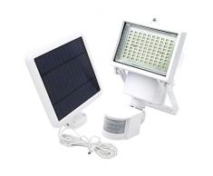 Lumi Jardin COOPER BLACK Illuminazione Solare da Esterno Alluminio 10W, alluminio ABS, bianco, 22x14xH11 cm 10watts 7.4volts