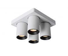 Lucide 09929/20/31 - Faretto a soffitto, in alluminio, 20 W, colore: Bianco