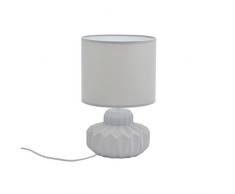 ZONS Lampada da Tavolo Ceramica Opaco 4Â Colori D21Â X h33,5Â cm Grigio