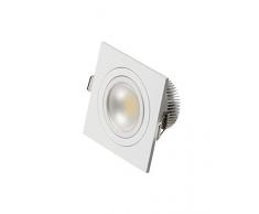 Vivida - Karly Faretto Incasso Quadro Cob Led Orientabile Grigio 4000K 5W