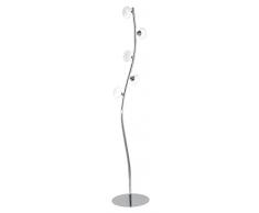 Fan Europe Piantana Cromata Lampada da Terra Cinque Luci a LED G9, 2.5 W, Bianco, 150x30
