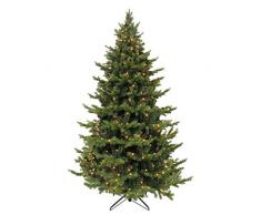 triumph tree Sherwood 288L Tips 2122 - Albero di Natale con luci LED, 215 x 135 cm, Colore: Verde