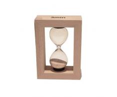 Mascagni Clessidra 3 Minuti con Cornice in faggio 7 cm 5x3x10 h