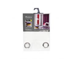DOUCEUR DINTERIEUR Homea - Tenda Oscurante con Occhielli, in Velluto Triago, Bianco, Bianco