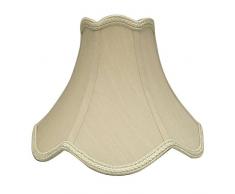 Royal Designs - Paralume a forma di campana smerlato, Beige, 4 x 10 x 8