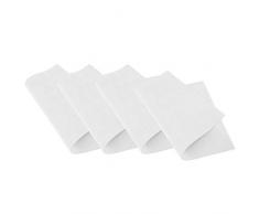 Venilia Set White Tessuto Triangle Bianco, Tavola, Vinile, Tovaglietta per Sala da Pranzo, 4 Pezzi, 30 x 450 cm, 59007, 30 x 45 cm