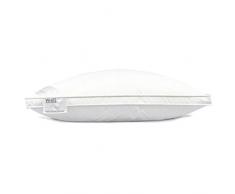 Heckett Lane White - Cuscino con Ponticello, 40 x 80 cm, 100% Piume DOca