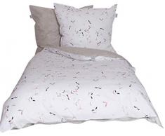 Schöner Wohnen Set di Biancheria da Letto, Cotone, Flamingo, 220 x 155 cm