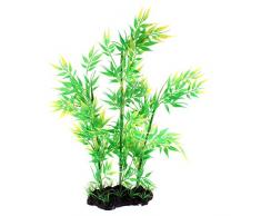 Sourcingmap - Pianta in plastica per acquario in bambÃ¹