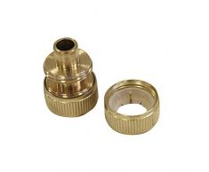 Xclou Riparatore per Tubo da giardino 13 mm â Tubo Frizione per riparazione valvole e connessioni, Oro, 0,2 x 0,13 x 0,2 cm