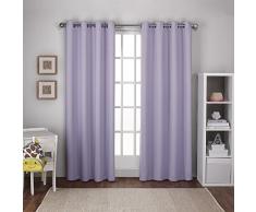 Exclusive Home tende bambini strutturato tessuto oscurante con occhielli, per finestra tenda a pannello, paio, lilla viola, 52 x 108 cm, pezzi
