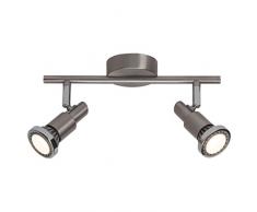 Brilliant, Sistema di faretti da soffitto a 2 luci, 3 Watt, classe di efficienza energetica A+, 230 lumen