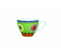 Quid Excellence 4060196 Espresso tazza in terracotta, 120 ML, Verde, 6 pezzi