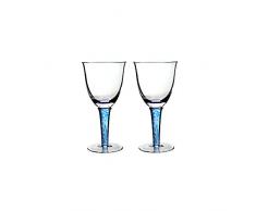 Denby Imperial Blu Bicchiere di Vino Bianco (Set da 2)