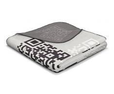 biederlack Chill Time Trend Coperta, Misto Cotone, Grigio, Matrimoniale, 200 x 200 cm