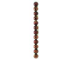 Festive Productions Ltd - Palline assortite per Albero di Natale, 60 mm, Confezione da 12, Colore Marrone fumÃ¨