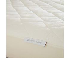 Penelope Bedroom UK Naturale. 100% Lana Britannica, Fodera in Cotone Biologico, coprimaterasso Certificato, Crema, 150X200