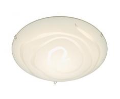 Briloner Leuchten Plafoniera LED 12 W, Bianco, 30 x 30 x 11 cm