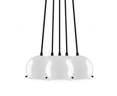 Sotto Luce MYOO Elementary 5B/S a + + to e, lampade da soffitto, Vetro, 12Â Watts, E14, Opal lucido, 166Â x 45Â x 166Â cm