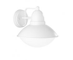 Trio Leuchten Applique Esterno E27, 1 W, Bianco, 25 x 22.5 x 22 cm