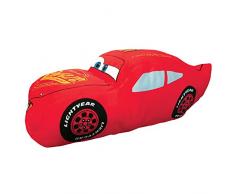 Disney rusteze Velboa Cars Cuscino, Poliestere, Rosso, 36Â x 36Â cm