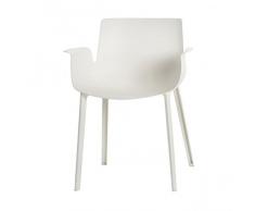 Kartell Piuma Poltroncina, Bianco, 3.9x77x62 cm