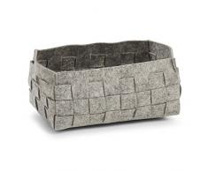 Zeller cestino in feltro, Set, Feltro, grau, 30 x 20 x 14 cm