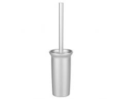 InterDesign Metro Scopino per Bagno, Metallo, Argento, 10.67x10.67x41.4 cm