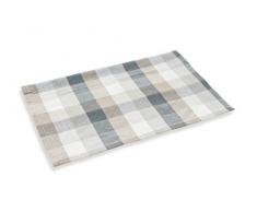 Villa dâEste Home Tivoli Tartan Tovaglietta, Cotone, Crema