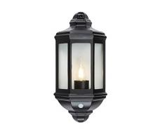 Knightsbridge - Lanterna da parete, colore: Nero